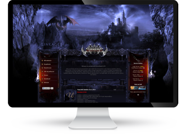 Strona www dla serwera GravelanD