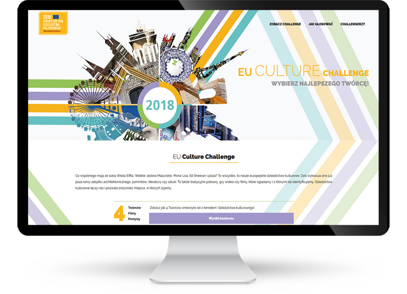 Strona www dla EU Culture Challenge