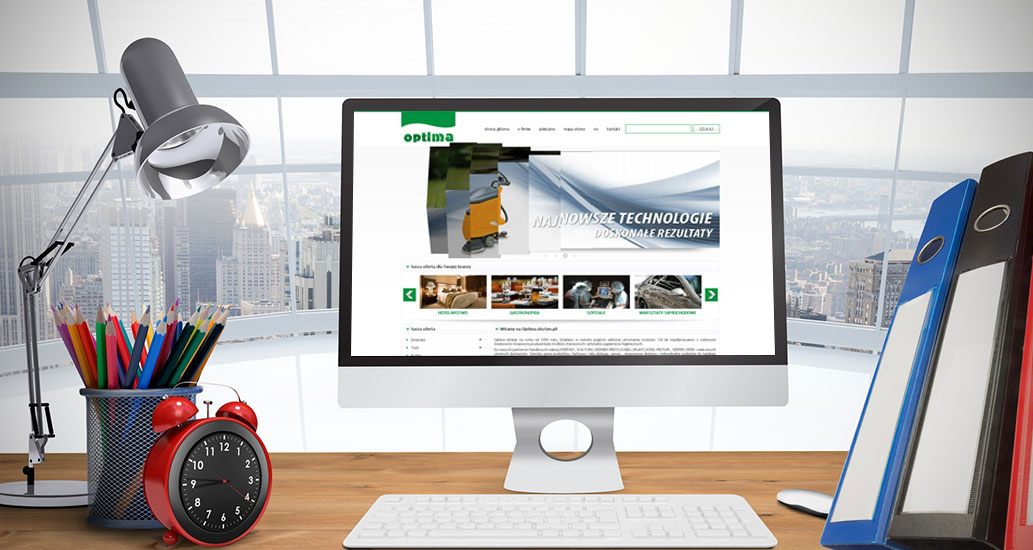 Strona internetowa dla firmy Optima Olsztyn