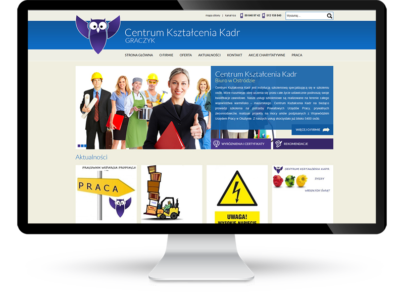 Strona internetowa dla CKK Graczyk w Ostródzie
