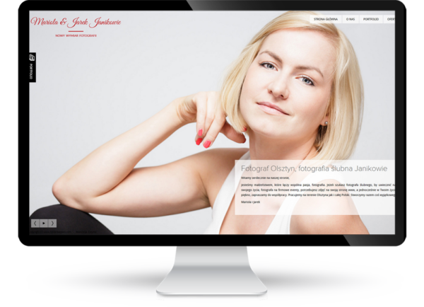 Strona www dla studia fotograficznego Janik