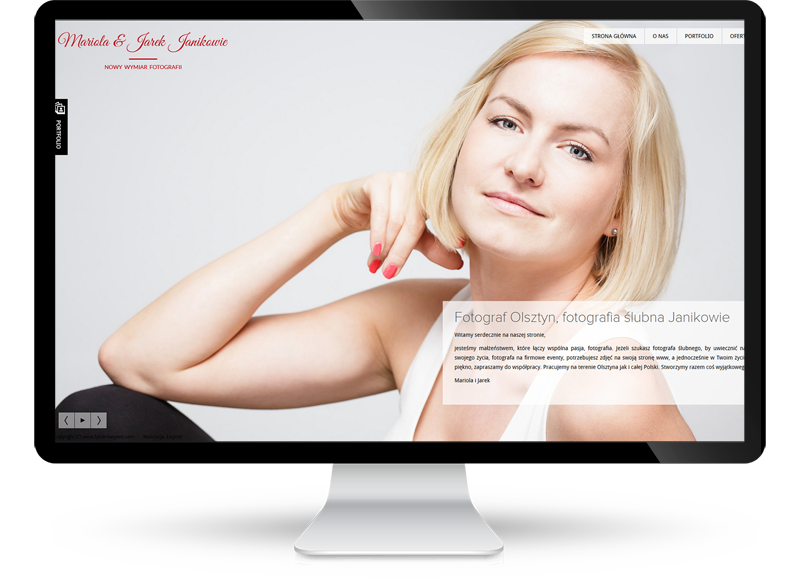 Strona www dla studia fotograficznego Janik
