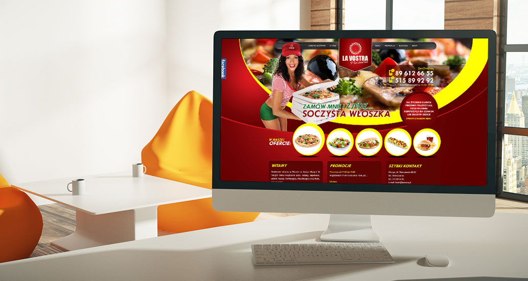 Strona internetowa wykonana dla pizzerii