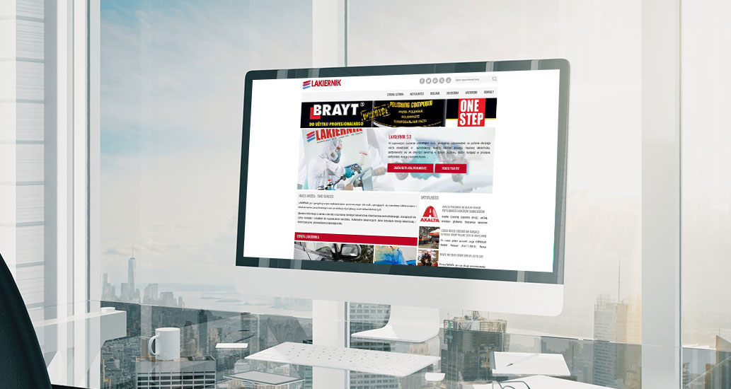 Strona www dla serwisu Lakiernik