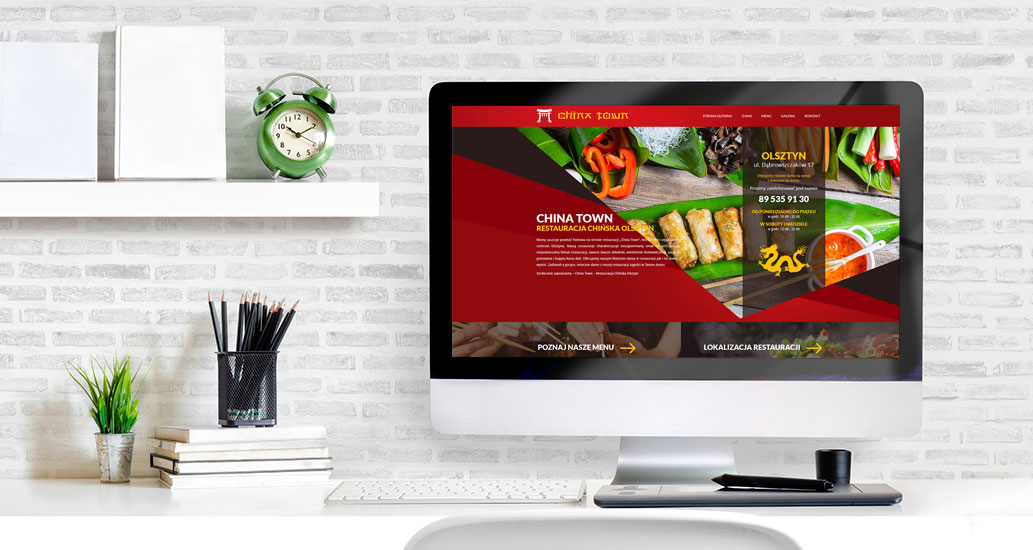 Strona www restauracji Chińskiej