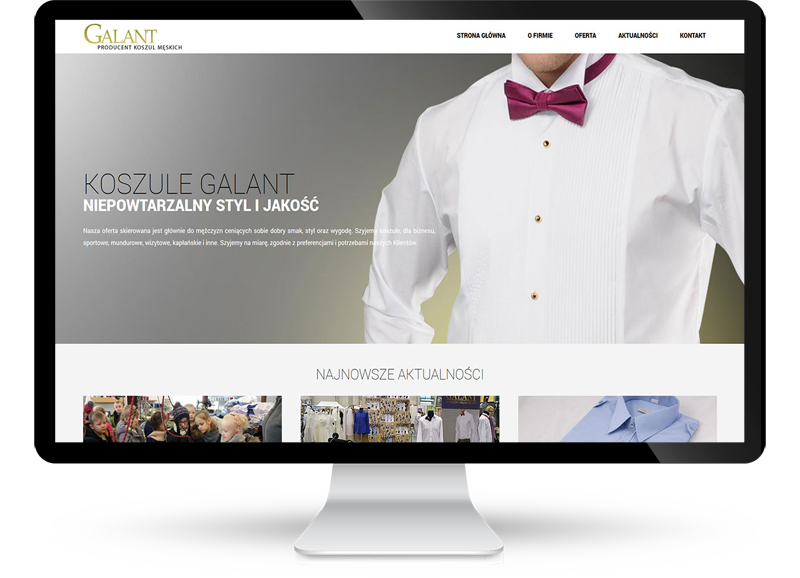 Strona internetowa do firmy Galant