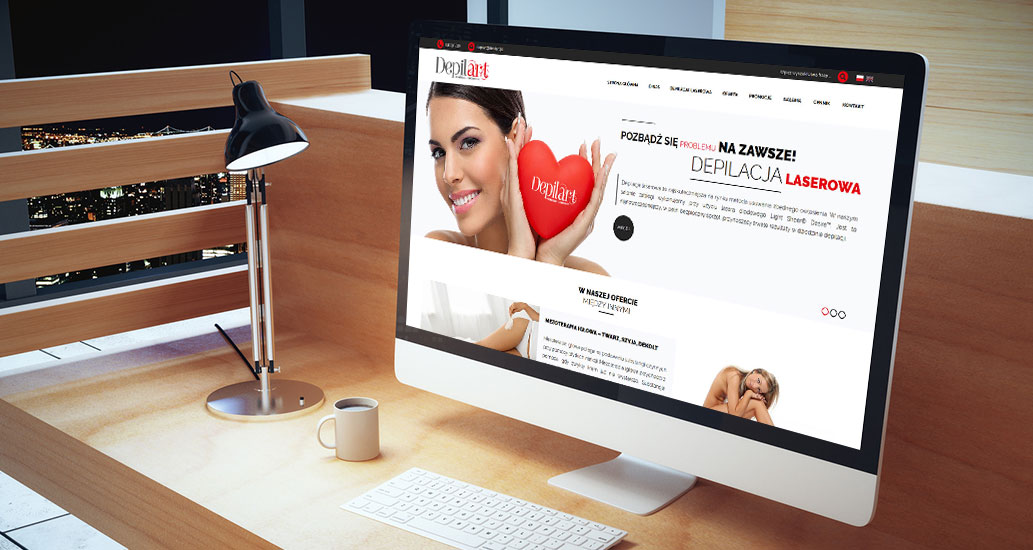 Strona www dla Depilart Olsztyn
