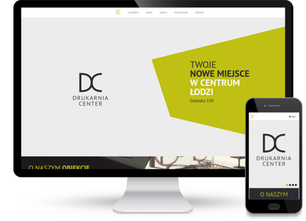 Strona www dla Drukarni Center w Łodzi