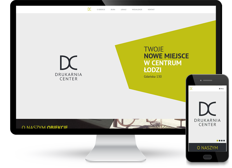 Strona www dla Drukarni Center w Łodzi