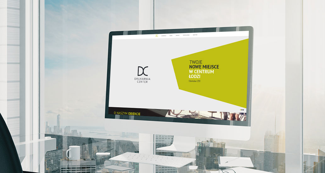 Strona www dla Drukarni Center w Łodzi