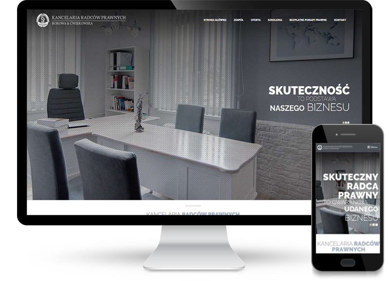 Strona www dla Kancelarii Borowa & Ćwiekowska
