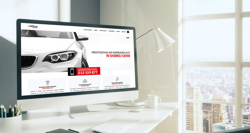 Realizacja NaszCar – strona internetowa
