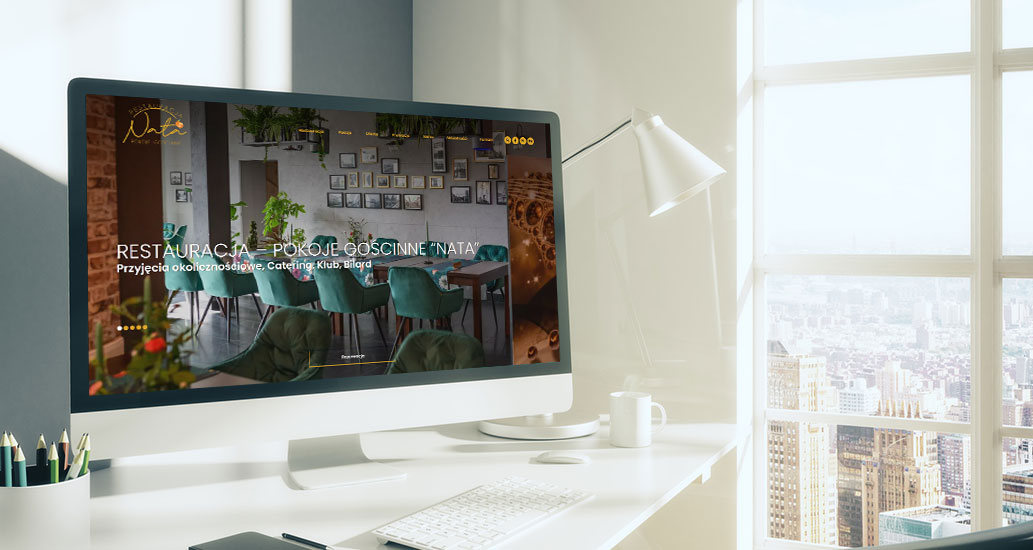 Realizacja strona www dla restauracji Nata