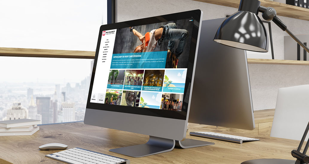 Strona internetowa dla Pałacu Młodzieży w Olsztynie