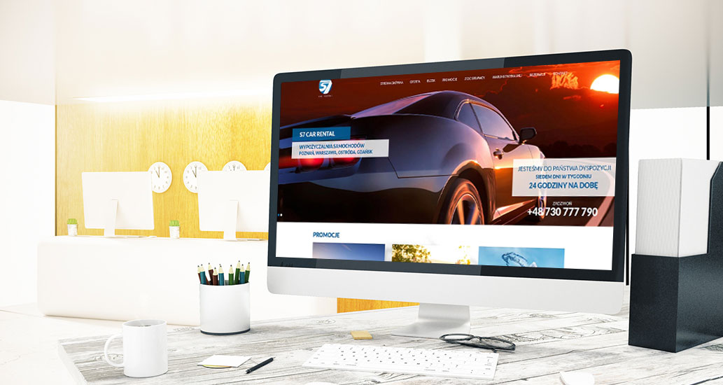 Strona internetowa dla firmy S7 Cars