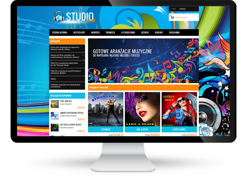 Realizacja sklepu internetowego dla firmy Studio Demo