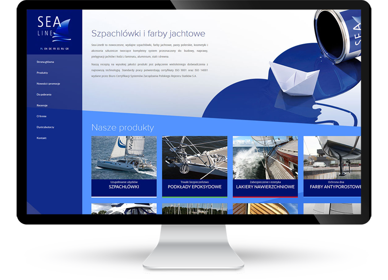 Strona www dla firmy Sea-Line