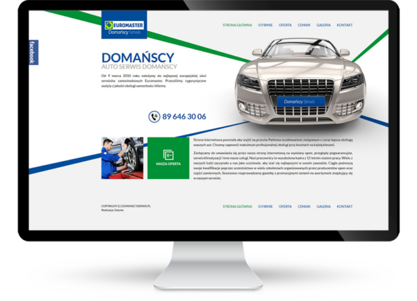 Strona www dla warsztatu samochodowego