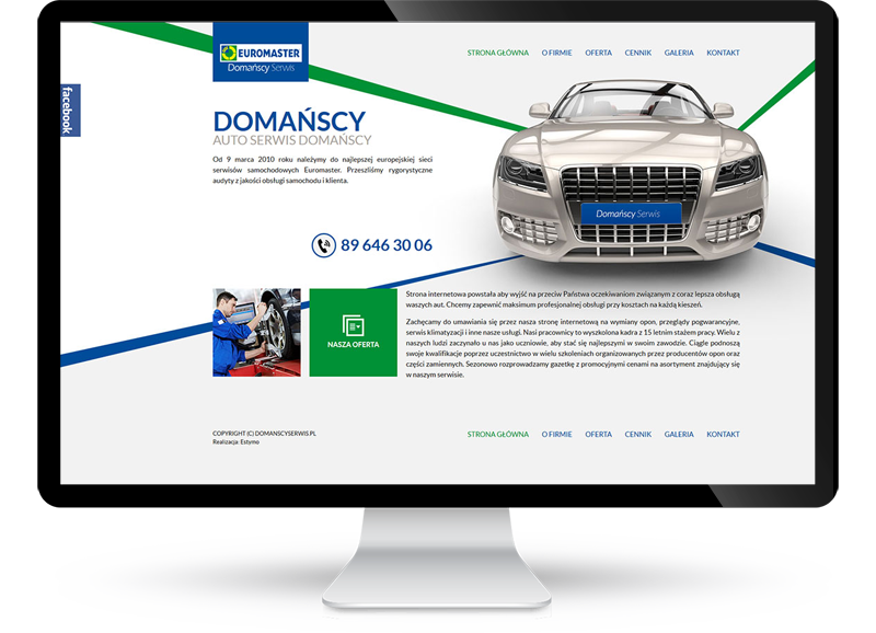 Strona www dla warsztatu samochodowego