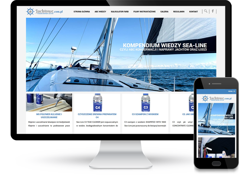 Strona www serwisu jachtowe.com.pl