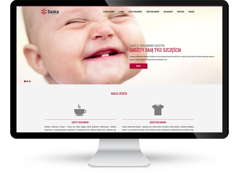 Strona internetowa dla firmy Saska