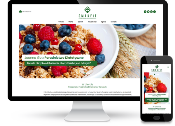 Strona internetowa dla Smakfit