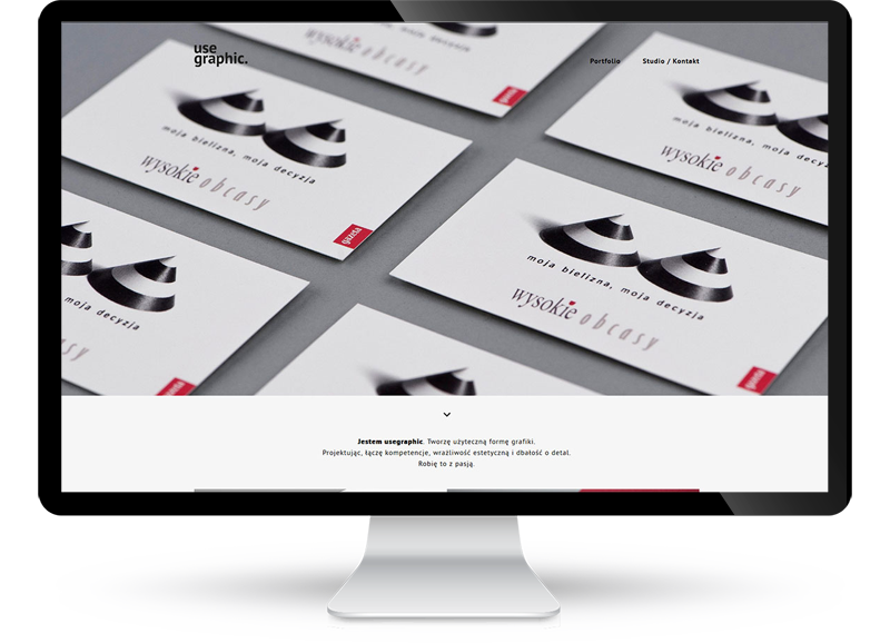 Strona internetowa dla studia graficznego Usegraphic