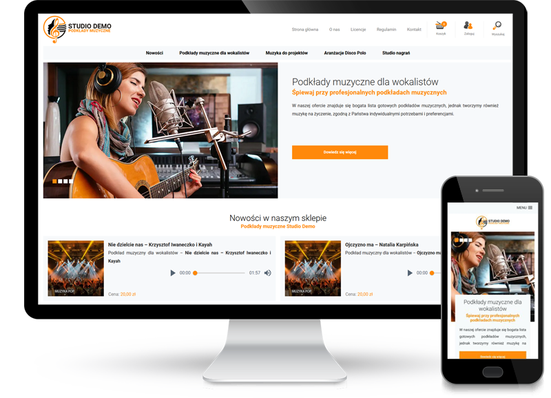 Sklep internetowy dla firmy Studio Demo