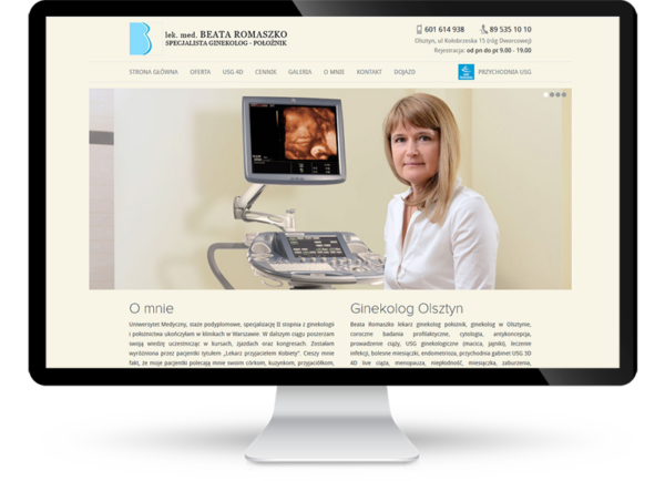 Strona www dla gabinetu ginekologicznego