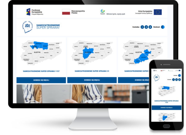 Strona www dla ZDZ Olsztyn