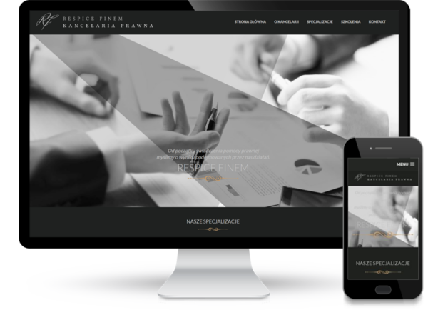 Strona www dla Kancelarii Prawnej Respice Finem