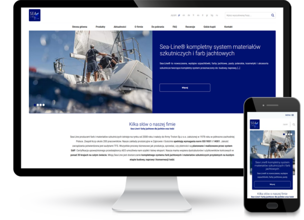 Realizacja dla Sea-Line strona www