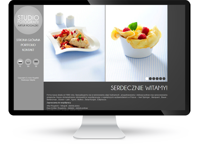 Strona internetowa dla Studia Fotografii Kulinarnej
