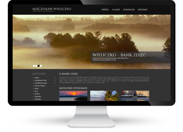 Strona internetowa dla banku zdjęć