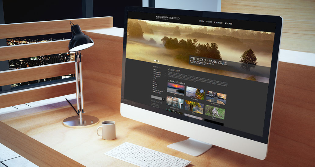 Strona internetowa dla banku zdjęć