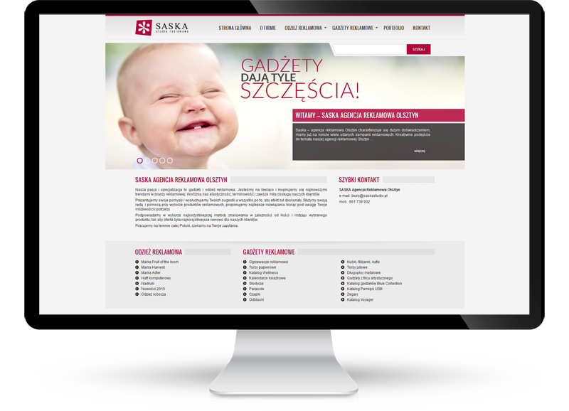 Strona internetowa dla agencji reklamowej