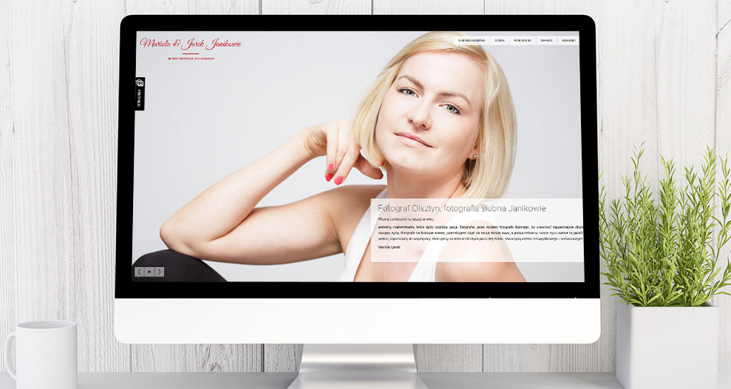 Strona www dla studia fotograficznego Janik