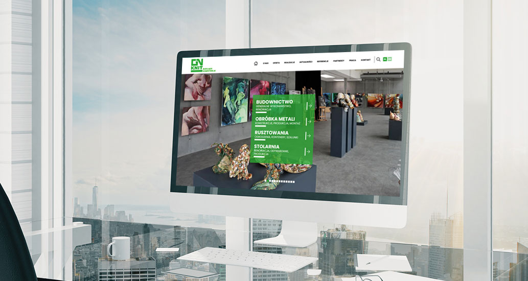 Strona www dla firmy GN-KNIT