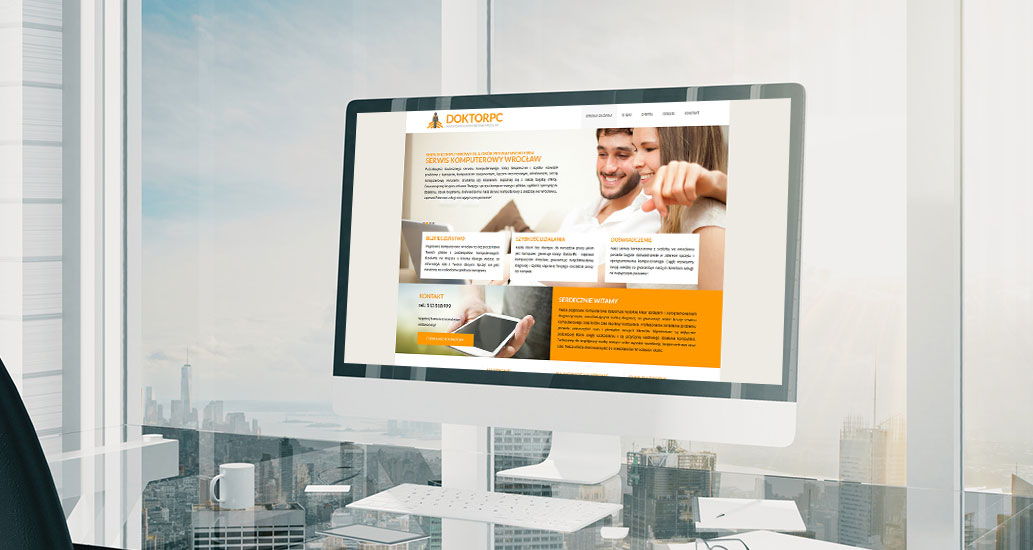 Strona internetowa dla pogotowia komputerowego