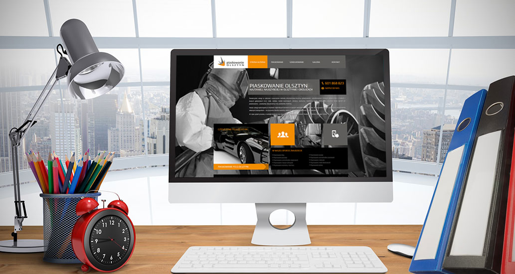 Strona www dla firmy Piaskowanie Olsztyn