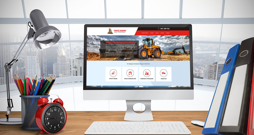 Strona internetowa dla firmy budowlanej Pokropiński