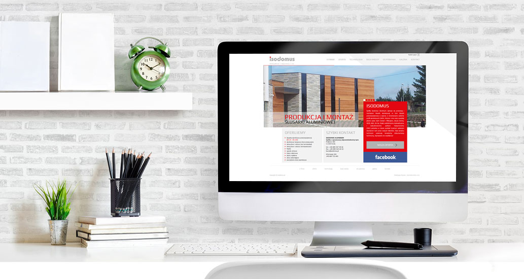 Strona internetowa dla firmy Isodomus