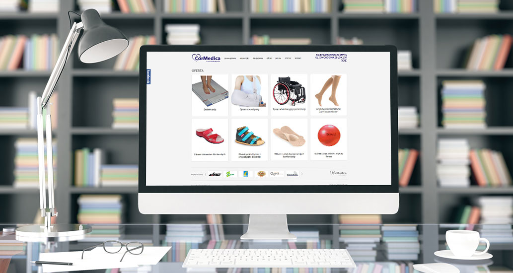 Strona www wykonana dla sklepu medycznego