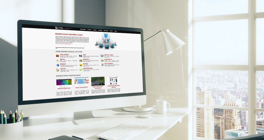 Strona www wykonana dla katalogu stron