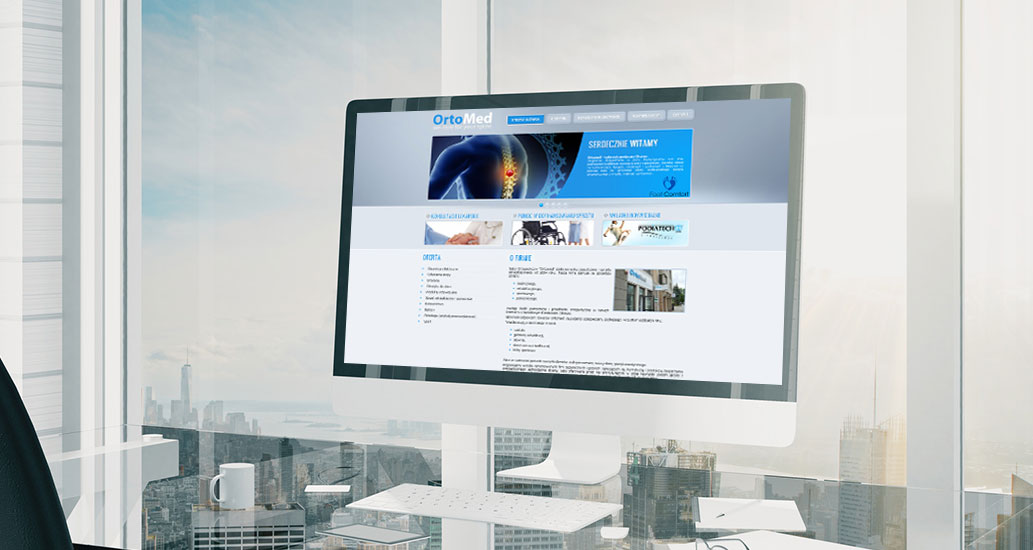 Strona internetowa dla firmy Ortomed