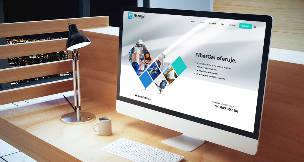 Strona internetowa dla FiberGal instalacje elektryczne