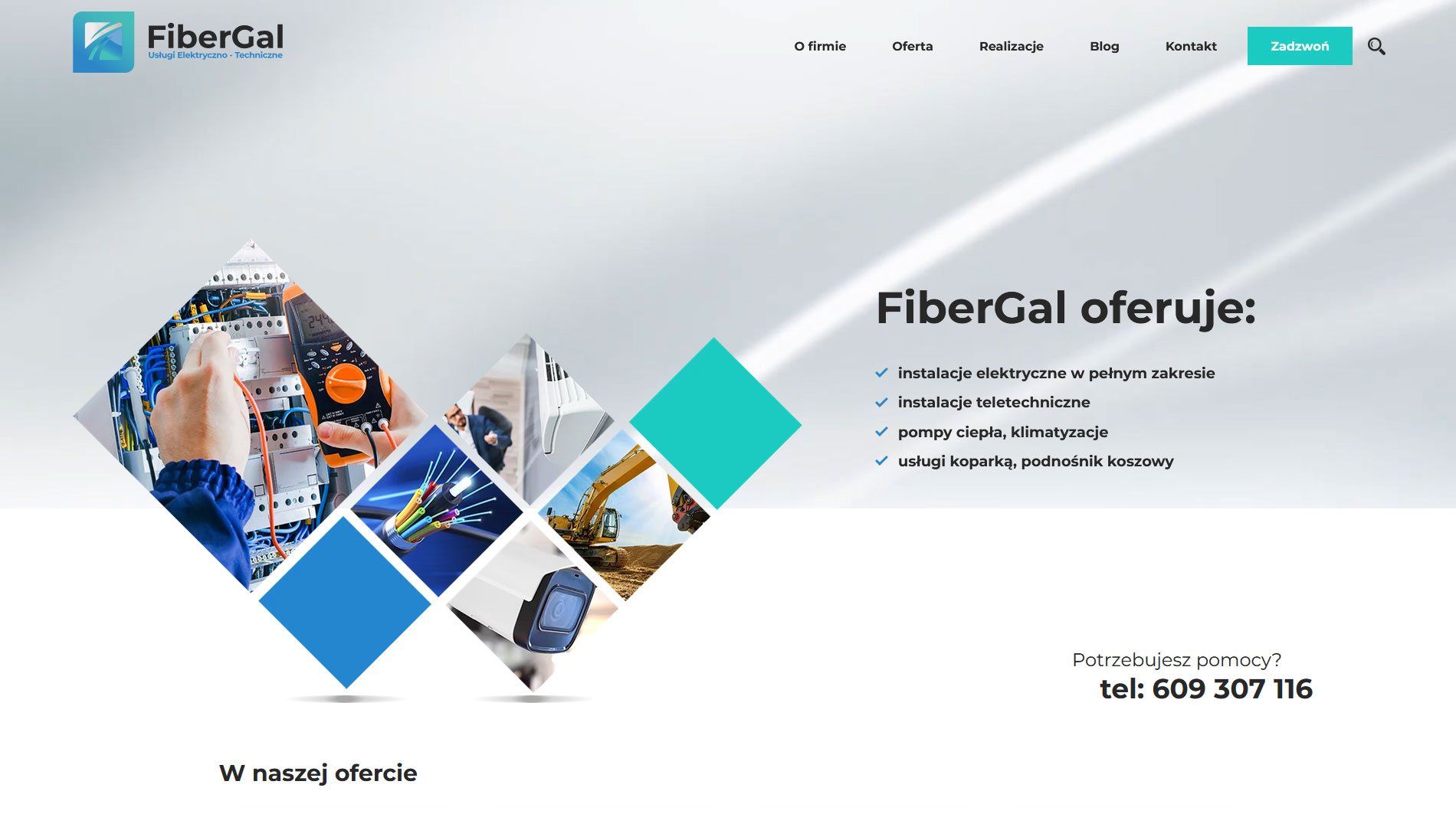 strona internetowa FiberGal Morag strona internetowa FiberGal Morag