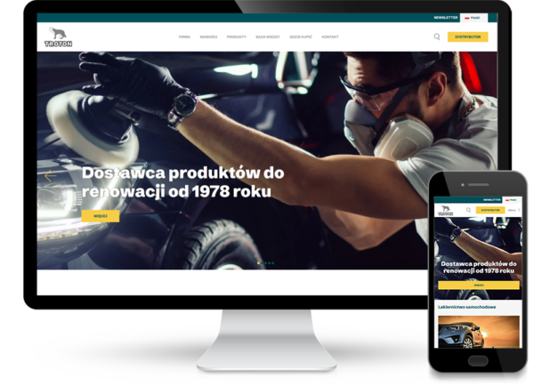 Strona www dla firmy Troton