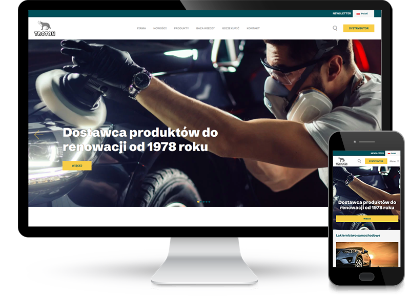 Strona www dla firmy Troton