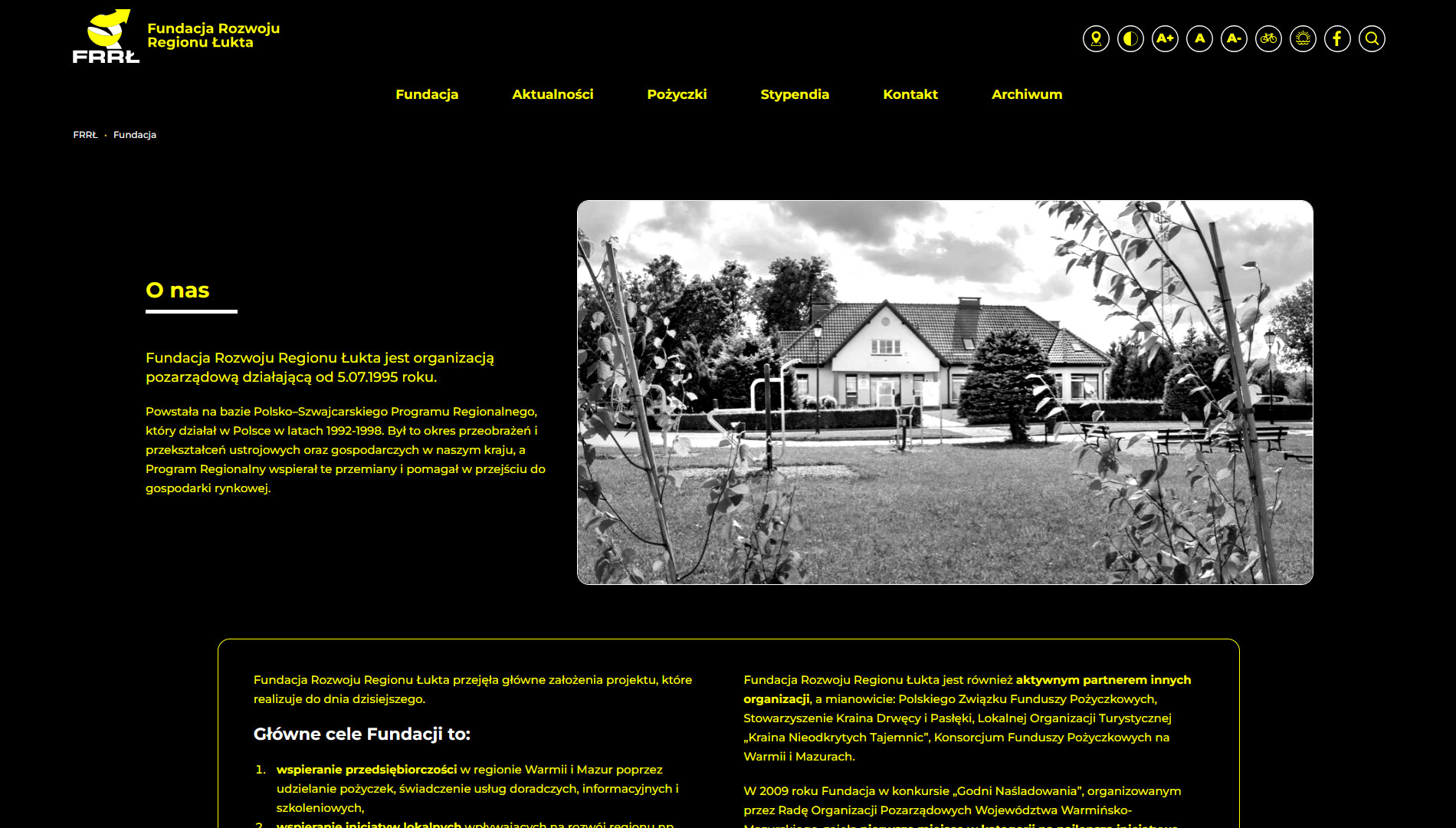 strona internetowa w technologii WCAG